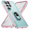 Чехол для Samsung S26 S25 S24 S23 S22 S21 plus ultra держатель-кольцо защитный чехол полное покрытие однотонный ударопрочный защита от царапин