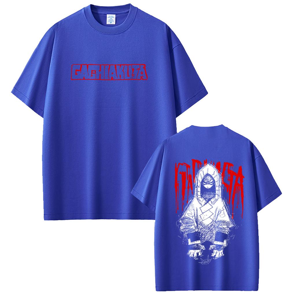 2026 Gachiakuta Unisex Short Sleeve T Shirt Front Back Print Manga Character Graphic Tee Summer Harajuku Streetwear O Neck Oversized Cotton Tops