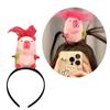 Забавная повязка для волос с изображением капибары, реквизит для лица, повязка на голову для выступлений на сцене, уникальный женский аксессуар для волос для вечеринок и повседневной носки