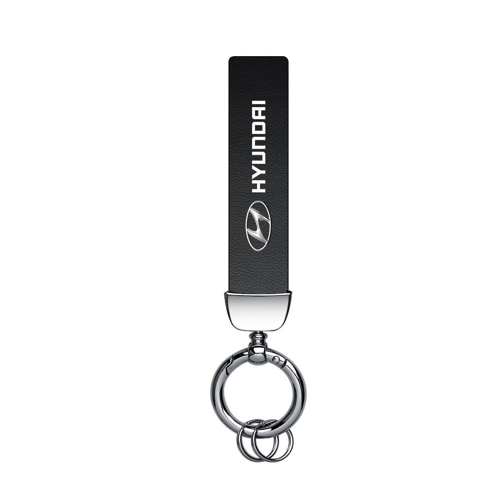 Car Tire Wheel Valve Caps Cover Leather Key Chain Ring Keychain For Hyundai I10 I20 I30 IX20 IX35 Santafe Solaris Azera GDI Kona