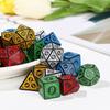 D4 D6 D8 D10 7-Die Polyhedral Iidescent игровой аксессуар Dice Set Glitter