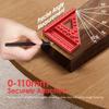 3D Столярный угольник 22,5-90 Градусов Измерительный инструмент Высокоточный угольник Многофункциональная инженерная угольниковая линейка Инструмент для разметки