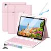 Защитный чехол для iPad 11-го поколения с Bluetooth-клавиатурой с RGB-подсветкой, слотом для стилуса и мышью для моделей 10-го поколения