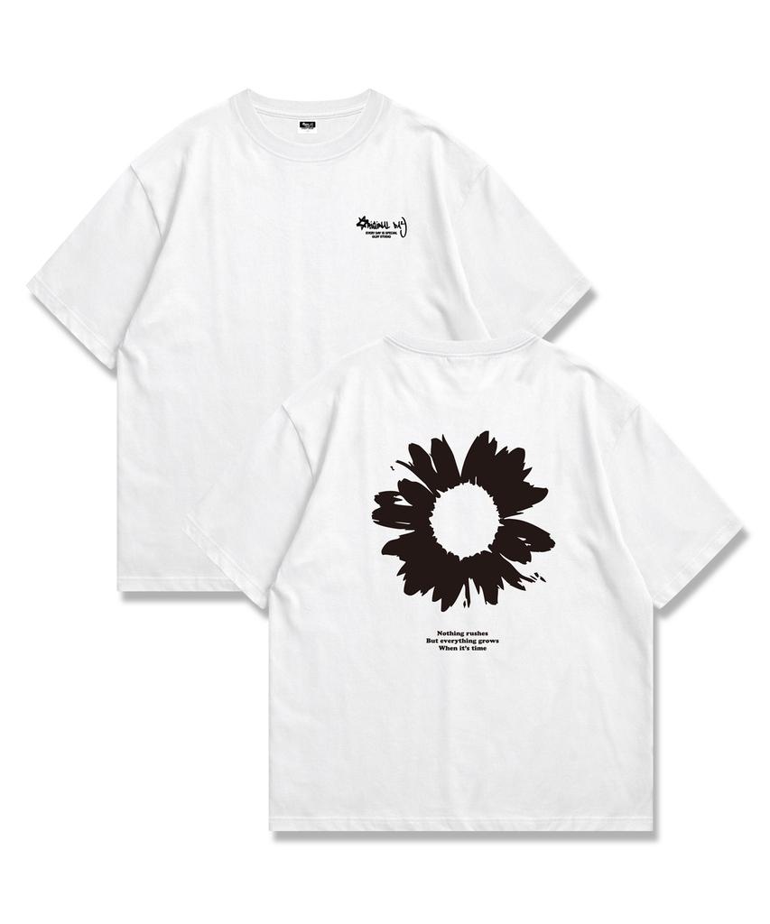 ORIGINALDAY Daisy Flower Oversized Short Sleeve T-Shirt 4 Colors