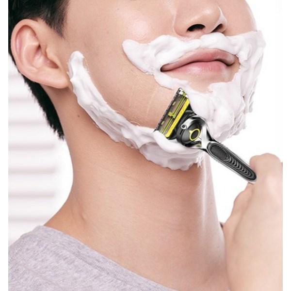 Бритва Gillette 2024 ProShield Yellow Power с ручкой и лезвием 4 шт., 1 комплект, корейское лезвие