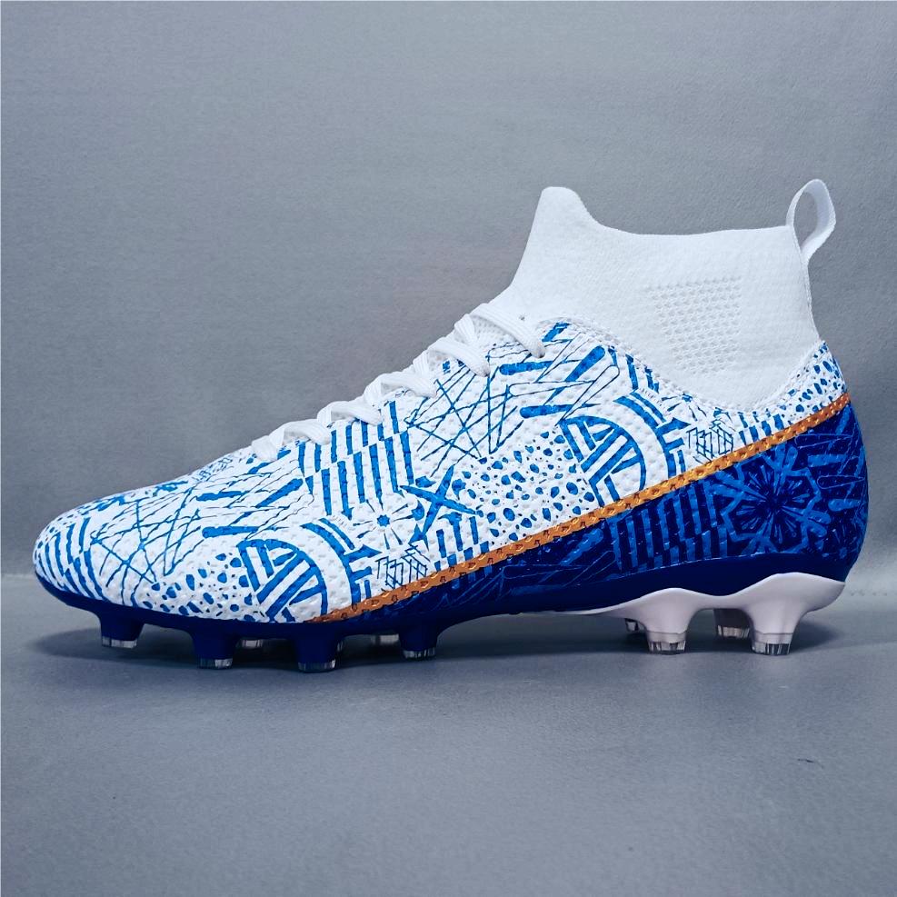 Мода 32-46 Детские Длинные Шипы Мужской Большой Размер Длинные Шипы Футбольные Бутсы Противоскользящие Износостойкие ТПР Искусственная Трава Детские Длинные Шипы Футбольные Бутсы