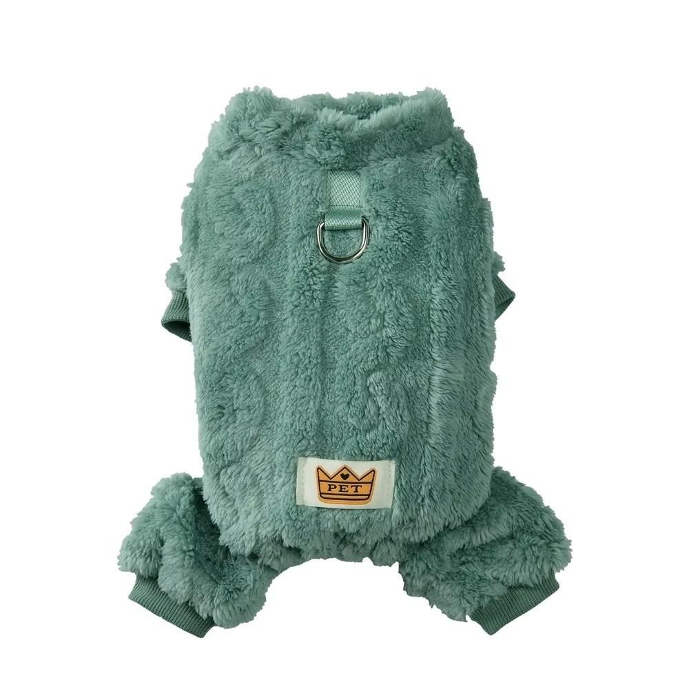 Зимняя куртка для хайкинга для собак Флисовое плюшевое пальто для собак Модная одежда для питомцев Щенок