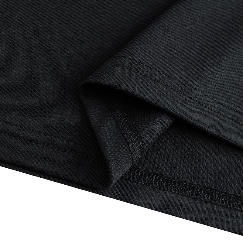 Anta Kyrie Series Basketball Comfortable Casual Simple Round Neck Pullover Loose Short Sleeve T-Shirt Unisex Tops Basic-Black 172531111-4