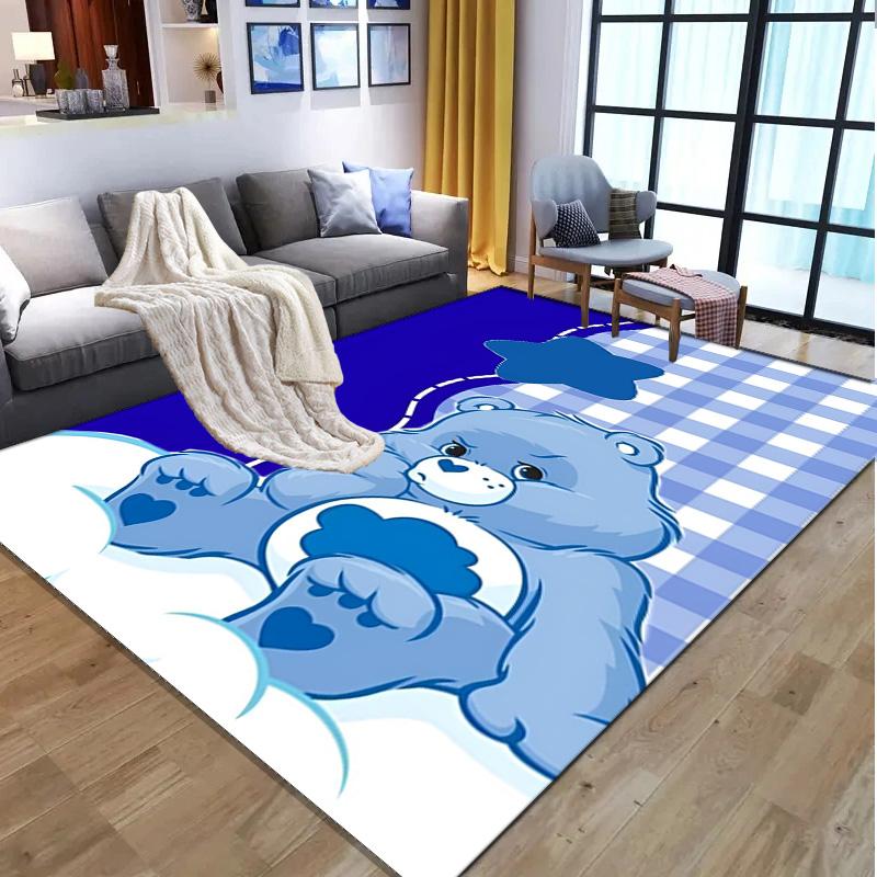 Care Bears Pattern Rug, Indoor/Outdoor Mat, for Picnic, Gameroom, Bedroom, Office, Living Room, Home Decor Carpet, Birthday Gift