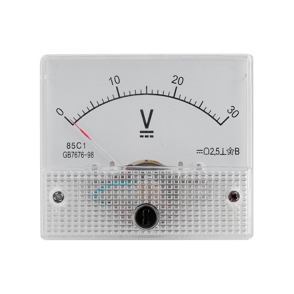 practical DC 0-15V/30V Voltmeter Analog 2.5 Accuracy 85C1 Model Analog Panel Voltage Pointer Voltmeter Electrical Measurement