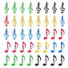 20/40Pcs Musical Note Clips Music Paper Clip Holder Plastic Music Book Clip Bookmarks Stationery Clips for Paper Book Notebook