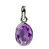 Natural Certified Amethyst Pendant/Locket Starling Silver92.5 Handmade Pendant