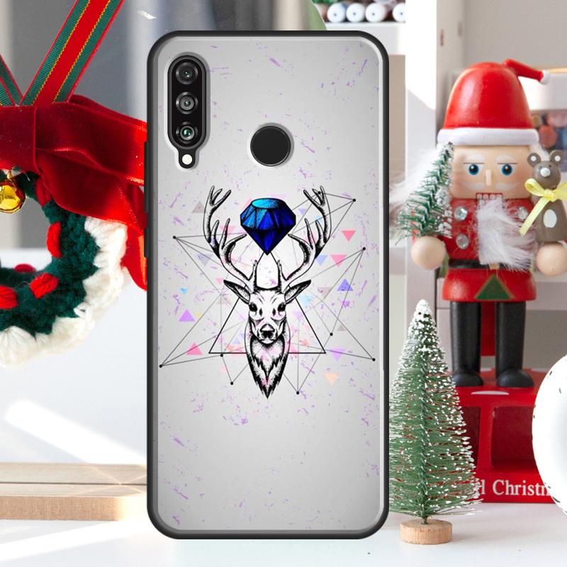 Животное Олень Северный олень Для Huawei Nova Y73 Y60 Y70 Y90 Y72 Y61 Y91 7i 8i 11i 12i 12s 9 10 SE P20 P30 P40 Lite Чехол