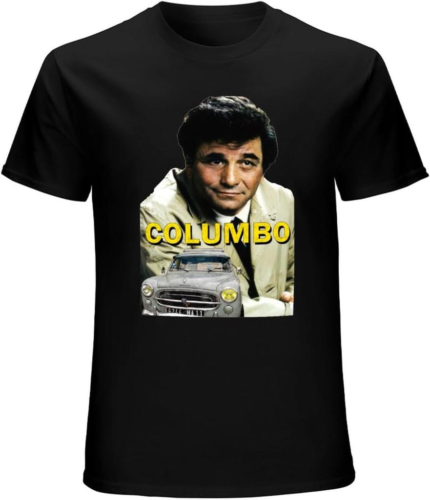 Columbo Retro T Shirt Graphic Unisex Tee Shirt Black