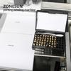 ZONESUN ZS-LT50D / ZS-LT50DT Semi-automatic Round Bottle Labeling Machine With Code Printer Label Applicator