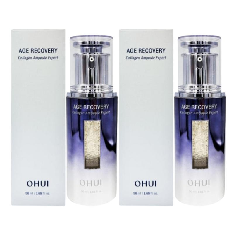 Ohui Age Recovery Collagen Ampoule Expert 50мл | Интенсивная укрепляющая и антивозрастная сыворотка | Детский коллаген | Корейский уход за кожей