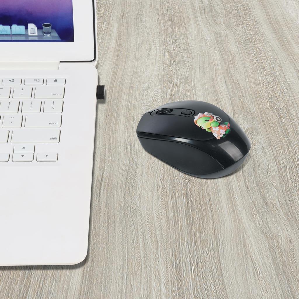 2.4Ghz USB Wireless Mouse, Quiet, Wireless, Compact, 4-Button, Optical, Lightweight, Portable, Compatible with PCs, Computers, Laptops, Windows, Mac,