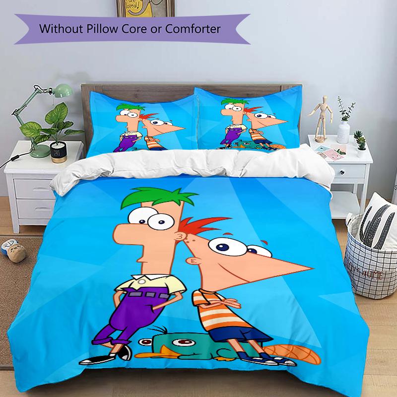 3Pcs Friendship Laughter Adventure Bedding Set Quilt Cover Pillowcase Home Christmas Xmas Halloween Gift 1 Duvet Cover 2 Pillowcase M924241