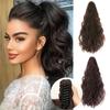 Synthetic Claw Clip In Wavy Ponytail Hair Extensions Short Hairpiece Hair Bun Fake Natural Hair For Women Daily Cosplay