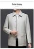 2026 Spring/Autumn New Men's Lapel Jacket - Trendy, Dad Style Business Casual, Middle-Aged Outerwear