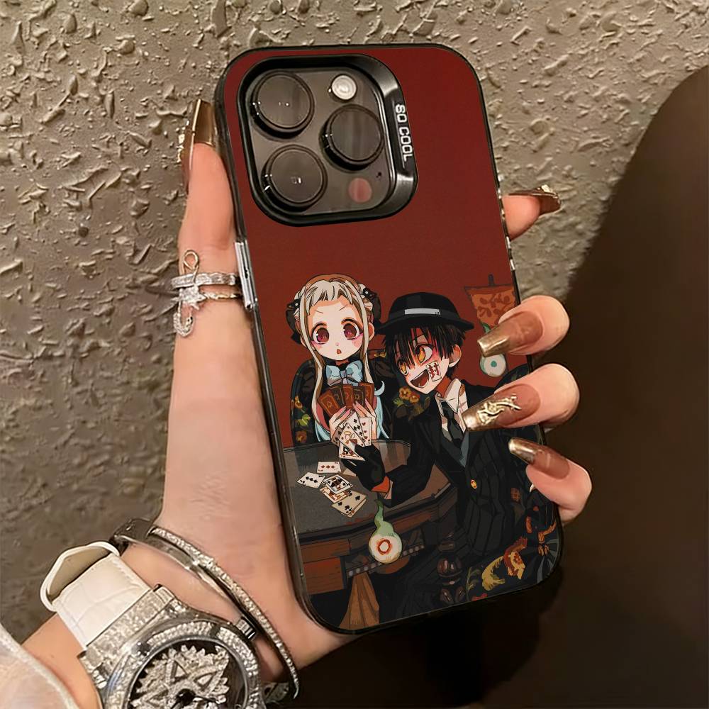Харуно Хироми (Туалетный Ханако-кун) Милый Чехол для Телефона Для iPhone 17,16,15,14,13,12,11 Plus,Pro Max,XS,Красочный Серебряный Чехол для Телефона Funda Cover