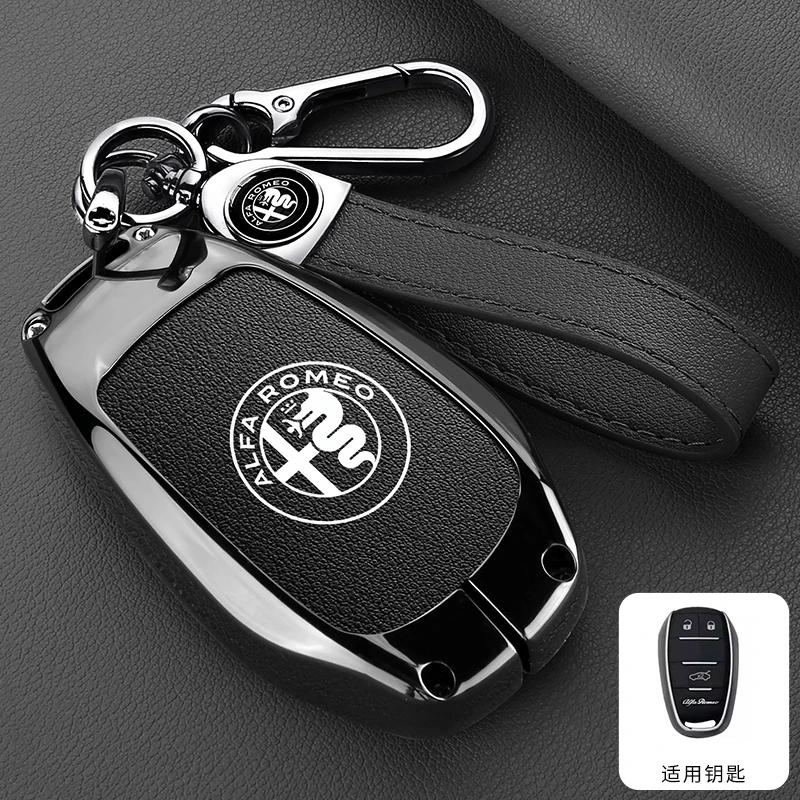For Alfa Romeo 2026 Hot Sticker for Alfa Romeo Giulia 2015 +Stelvio 2016+ Spider Etcetera Car Remote Key Case Cover Shell Protec