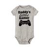 Забавный комбинезон с принтом Daddy's Little Gamer для новорожденных, боди