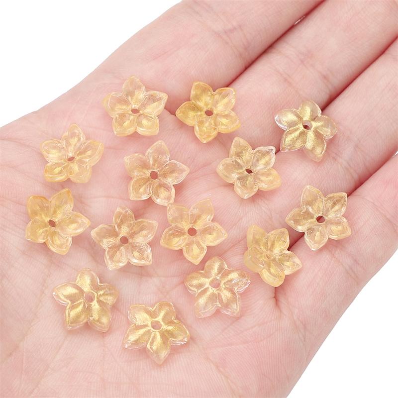 10 шт./пакет пятилепестковый цветок сакуры бусины DIY браслет ожерелье серьги ювелирные аксессуары