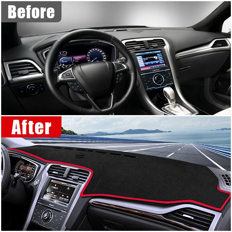 Для Ford Mondeo 5 MK5 Fusion 2013 2014 2015 2016 2017 2018 2019 Автомобильный Коврик-Защита от Солнца на Панель Приборов Нескользящий Коврик Аксессуары