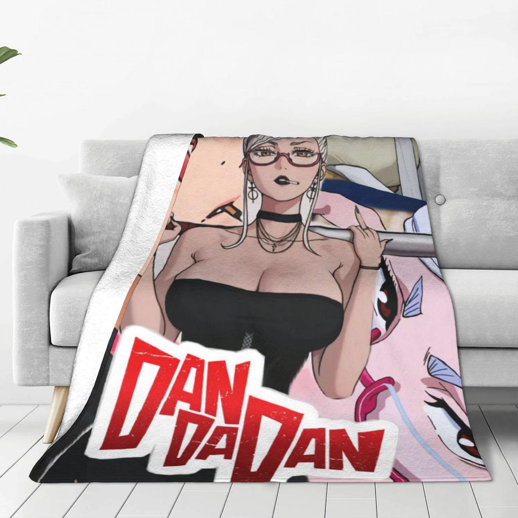 Seiko Ayase Dandadan Soft Warm Blanket  Child Plush Throw Blanket Pattern Couch Chair Flannel Bedspread Sofa Bed Cover
