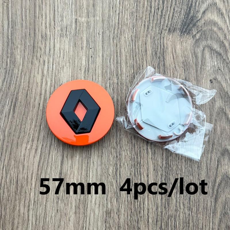 4pcs 57/60mm Wheel Center Hub Caps For Renault Trafic Duster Megane 2 3 4 Clio Fluence Logan Captur Arkana Laguna MK4 Zoe RS RR1