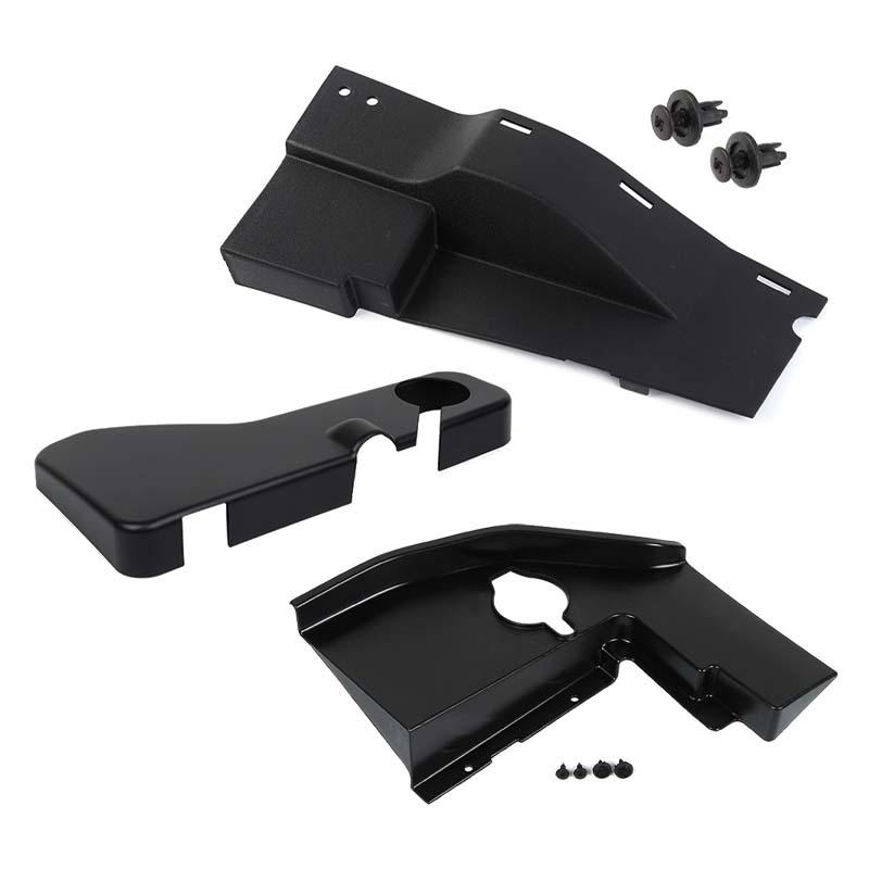 Car Engine Protective Cover Kit Wiper Spray Bottle Cover Plate Coolant Pot Cover For Dodge Challenger 2015 Up ABS Interior Accessories