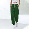 Women's Fashion Sports Color Matching Drawstring Pocket Casual Sweatpants