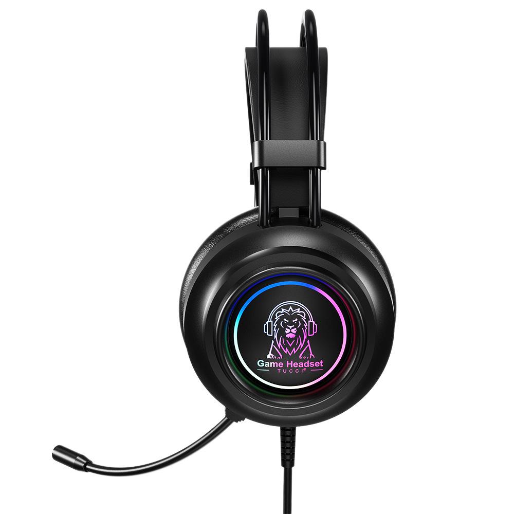 RGB Проводная Игровая Гарнитура с Амбушюрами 7.1 Объемным Звуком и Микрофоном с Шумоподавлением