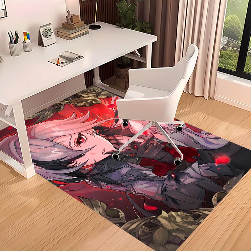 Genshin Impact characters7 Printed Absorbent Washable Carpet, Non-Slip Bathroom Mats, Kitchen Rugs, Yoga Mat,Living Room Entrance, Camping Picnic Rugs