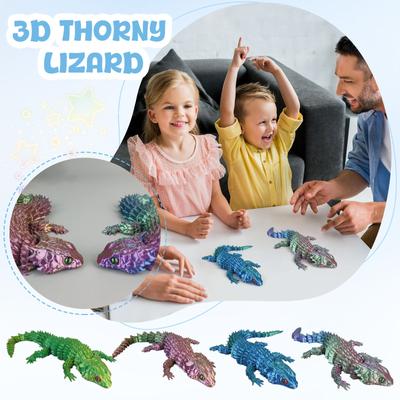 3D-печатная шарнирная модель ящерицы с подвижными суставами, реалистичный дизайн, образовательный и коллекционный предмет, подходит для демонстрации и игры