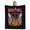 Creative Skull digitalprinted polyester Bedroom velvet flannel soft sofa cover blanket Fleece soft sofa cover blankets for beds