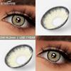Eyeshare KING Series Dark Blue Colored Contact Lenses for Eyes Fashion Natural Yearly Lens 14.2mm 2pcs/pair