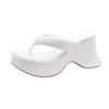 Flip-flop Slope Heel Toe Sandals Women 2025 Summer New Open-toed Muffin Thick-bottomed Non-slip Casual Beach Slippers