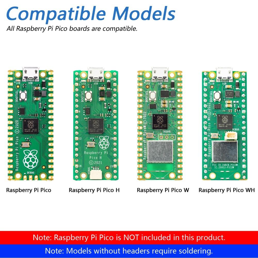Набор двуногого робота Freenove для Raspberry Pi Pico (W), Светодиодная матрица, Обнаружение препятствий, RGB-подсветка, Динамик, Пульт ДУ, Приложение