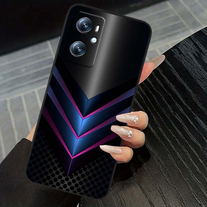 Технологичное Арт Иллюстрация Для OPPO Reno 5 6 7 A96 A40 A58 Realme GT A74 A78 Neo2 A74 A78 Find X5 X3 X7 X8 Черный Чехол Для Телефона
