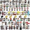 Mini Naruto Sasuke Kakashi Akatsuki Building Blocks Set Anime Cartoon Action Figures Assembly Bricks Toys Kids Christma Gifts