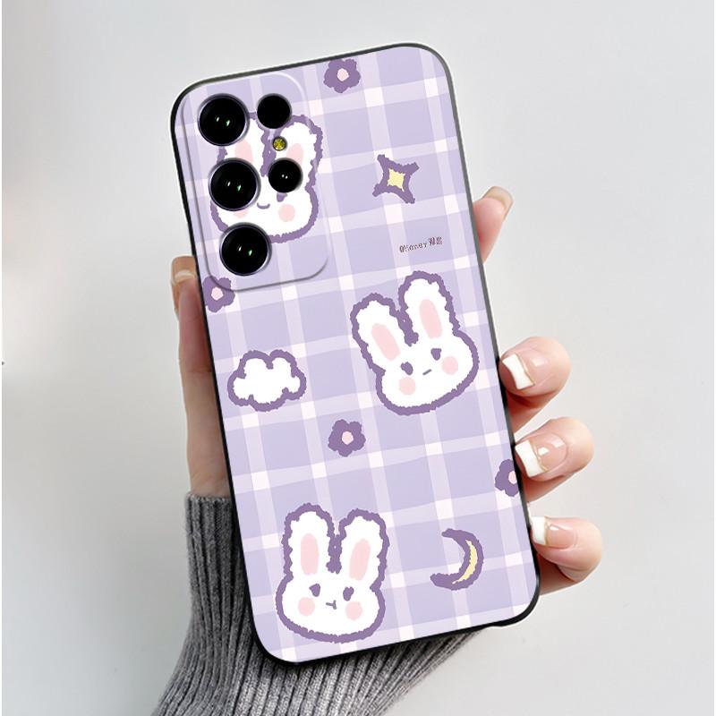 Чехол для Oukitel C61 Pro Чехол-обложка для Oukitel C61 GT Роскошный Милый Сердечко Заяц Забавный Черный ТПУ Мягкий Силикон Защитный Чехол для Телефона