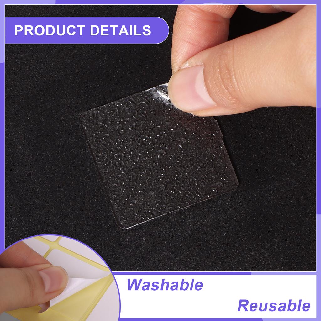 240 Pack Double Sided Tape For Acoustic Foam Panels & Walls, Heavy Duty Adhesive Squares With Easy Peel Tabs, Removable Mounting