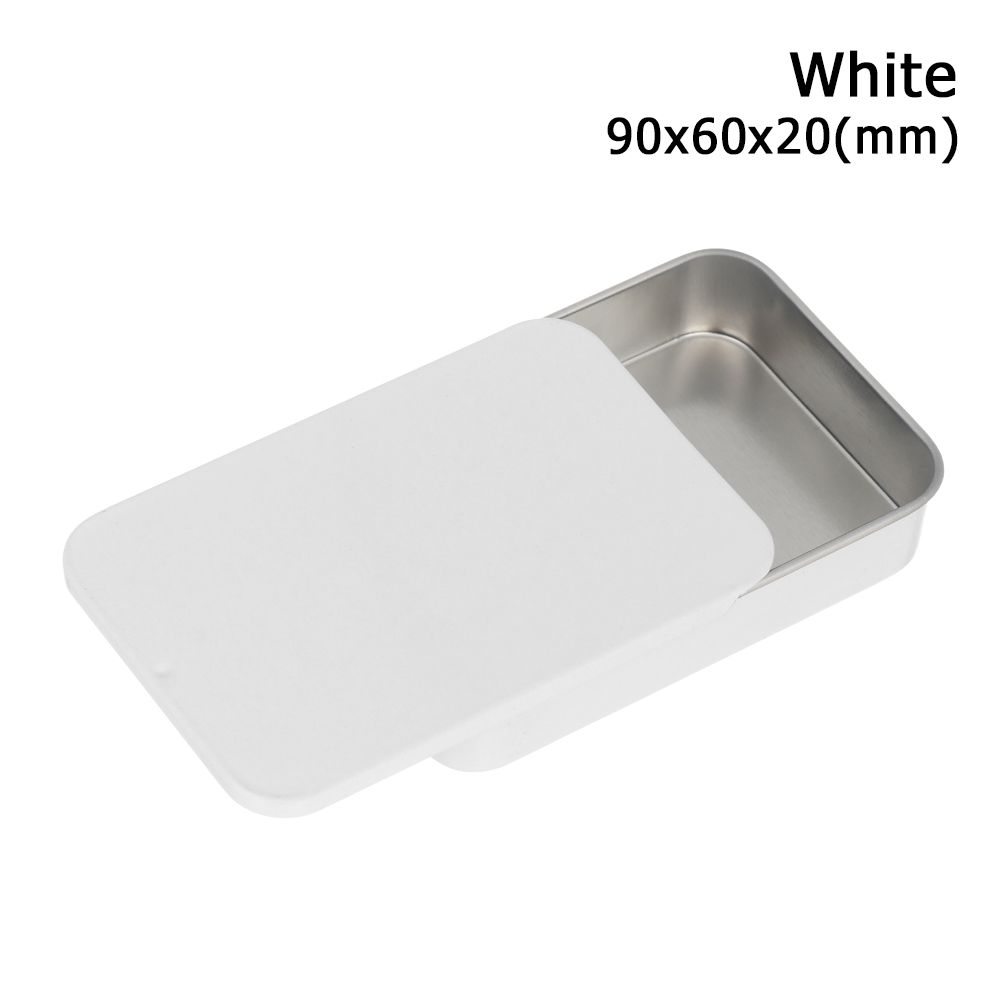 Rectangular Mini Wedding Home Organizer Container Storage Box Iron Box Empty Tins Pill Cases