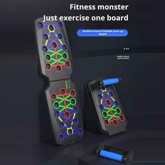 Складная доска для отжиманий с нескользящей ручкой, 28 отверстий, тренажер для мышц груди и живота, доска для отжиманий, домашний тренажер для фитнеса