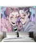 Japanese Anime Butterfly Art Wall Decor Dormitory Living Room Decoration Tapestry