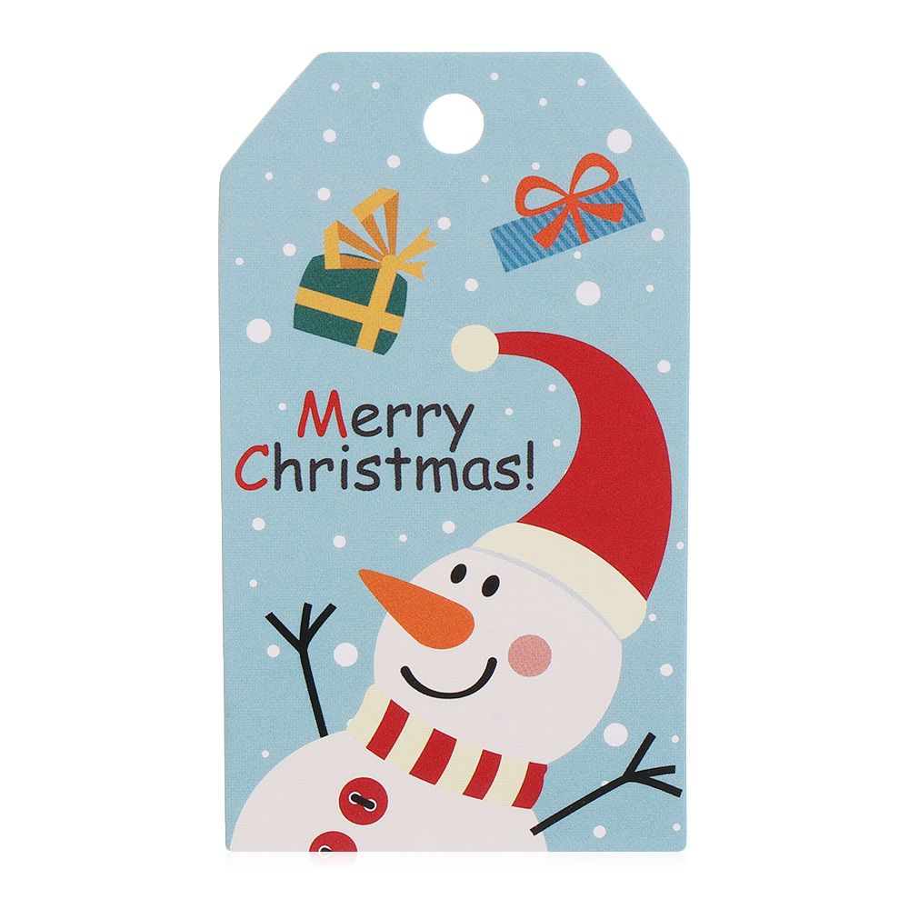 with Rope Santa Claus Gift Wrapping Christmas Paper Tags Xmas Decorations Gift Cards Hanging Label