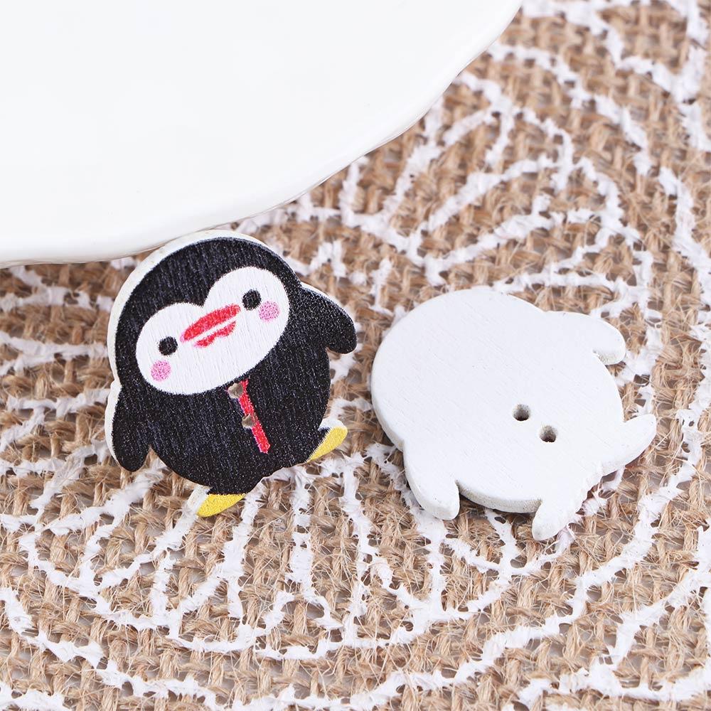 DIY Penguin Design Sewing Handwork Decor Apparel Sewing Crafts Sewing Accessories Buttons