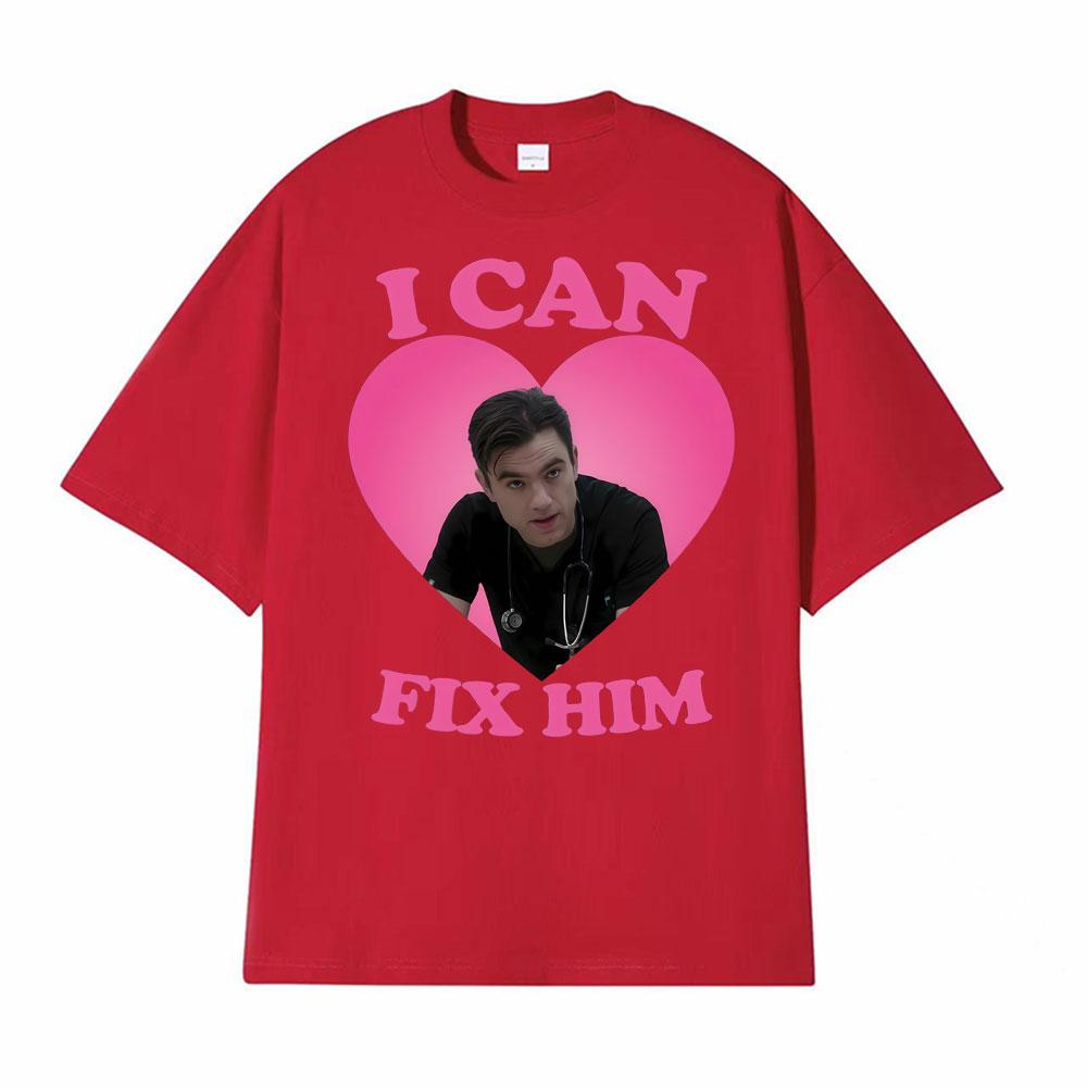 I Can Fix Him Patrick Ball As Dr Frank Langdon Heart T Shirt Men Women Fashion T Shirts Short Sleeve Comfort Tshirt Streetwear